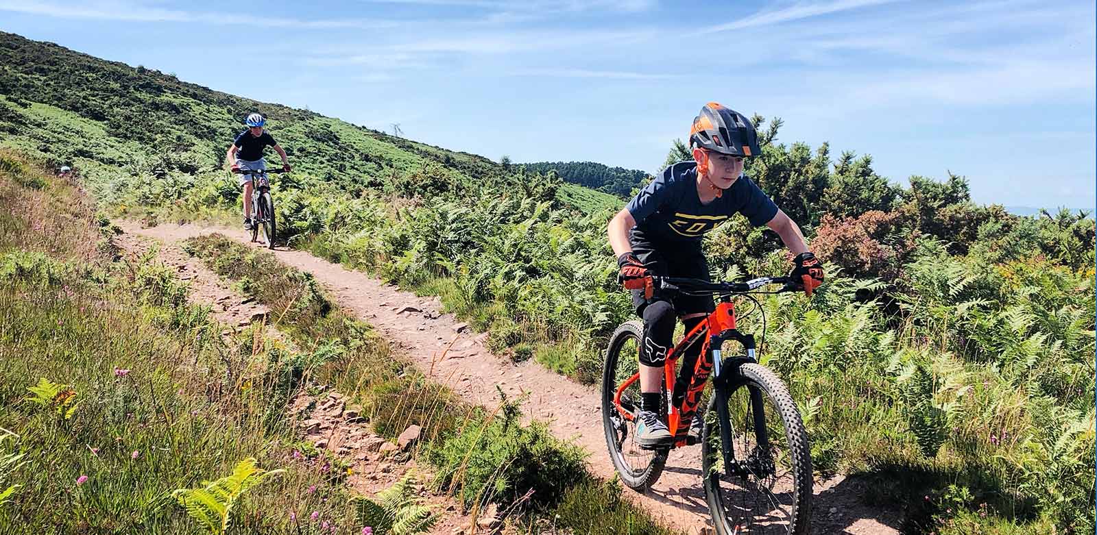 Pro Cycle Store -Pro Cycle Store Exmoor Adventures kids cycling on summers day