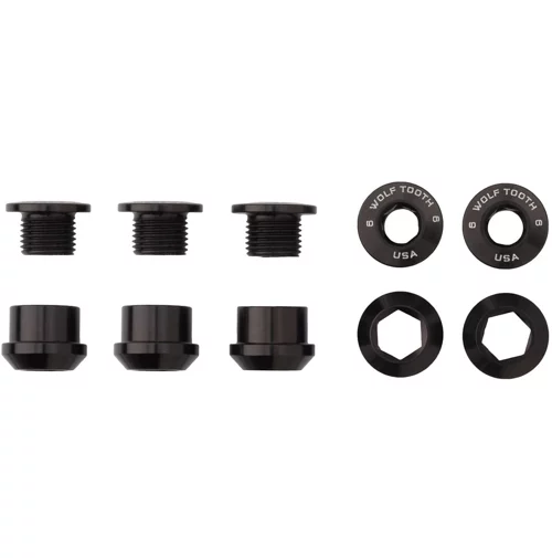 Wolf-tooth Wolf Tooth 1X Chainring Bolts And Nuts (Pack Of 5) 3 Wolf-tooth Wolf Tooth 1X Chainring Bolts And Nuts (Pack Of 5)
