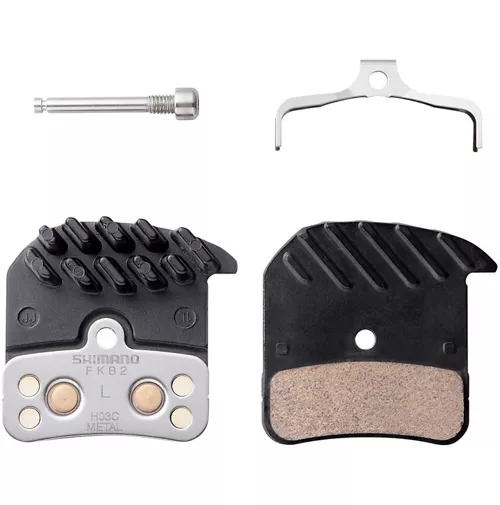 Shimano H03C Metal Disc Brake Pads With Fins 3 Shimano H03C Metal Disc Brake Pads With Fins